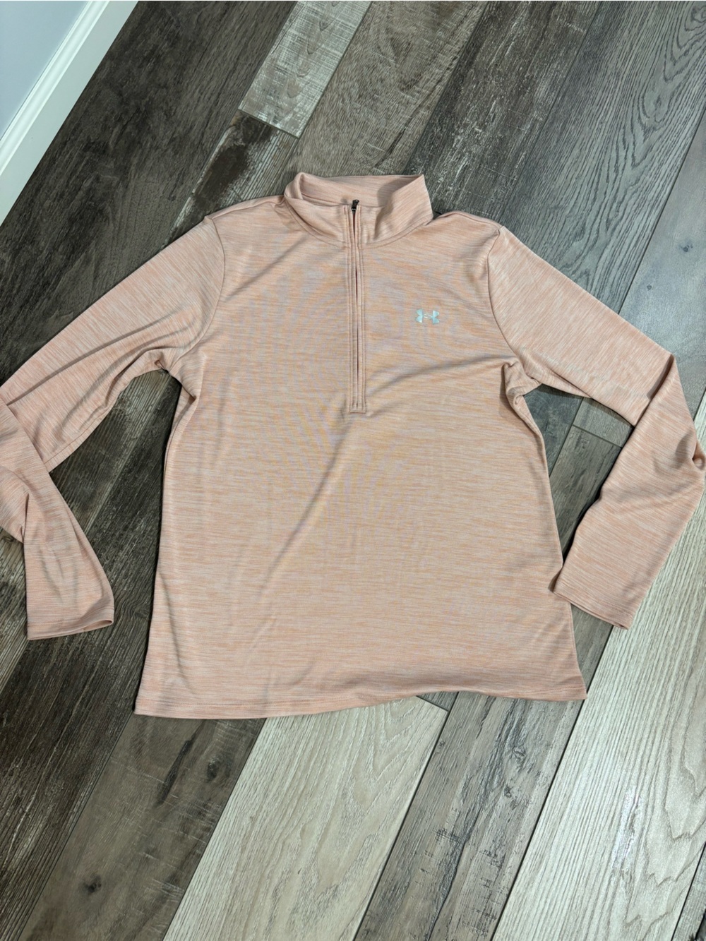 Under Armour Women's Peach Pink Quarter‑Zip Performance Top